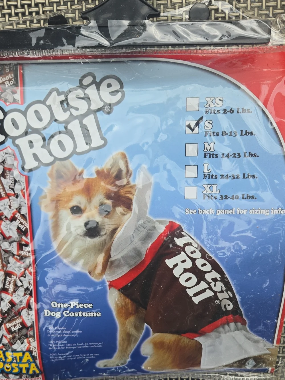 Small Dog Tootsie Roll Halloween Costume - Like New!